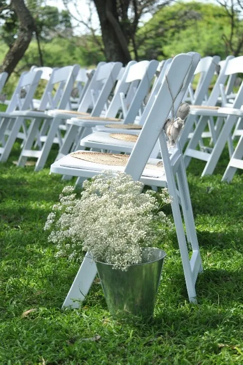 Wedding chair - inklapbaar – wit